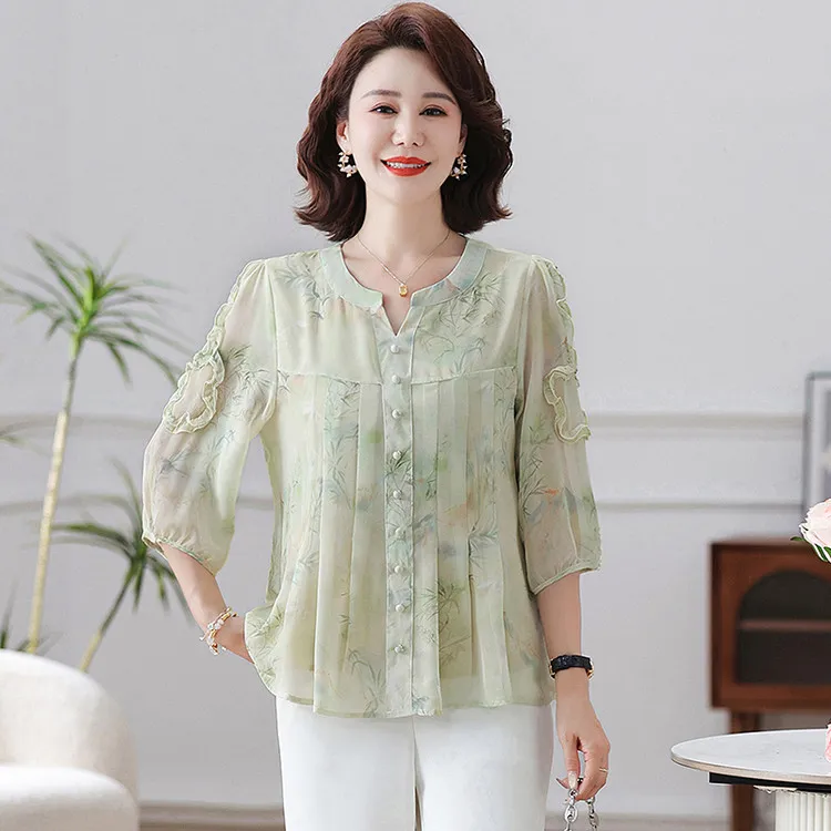 PIERRE CARDIN Chiffon Shirt Women's-1