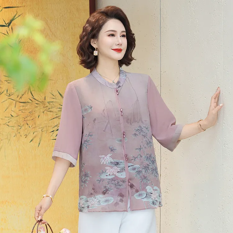 PIERRE CARDIN Chiffon Shirt Women's-3