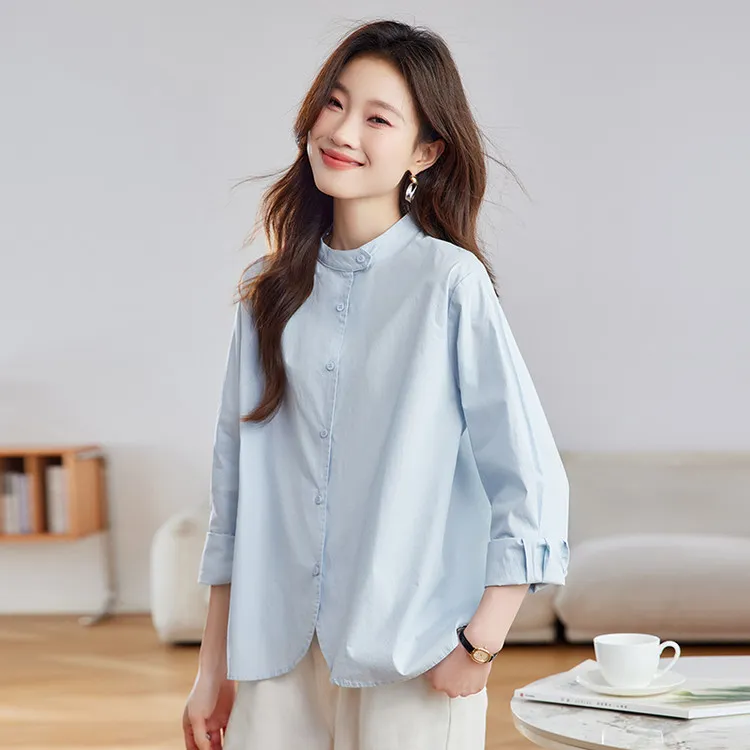 PIERRE CARDIN Shirt Women's Misty Blue-1