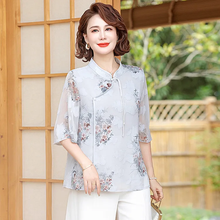 PIERRE CARDIN Chiffon Shirt Women's-6