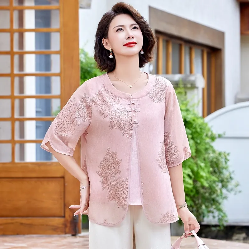 PIERRE CARDIN Chiffon Shirt Women's-6