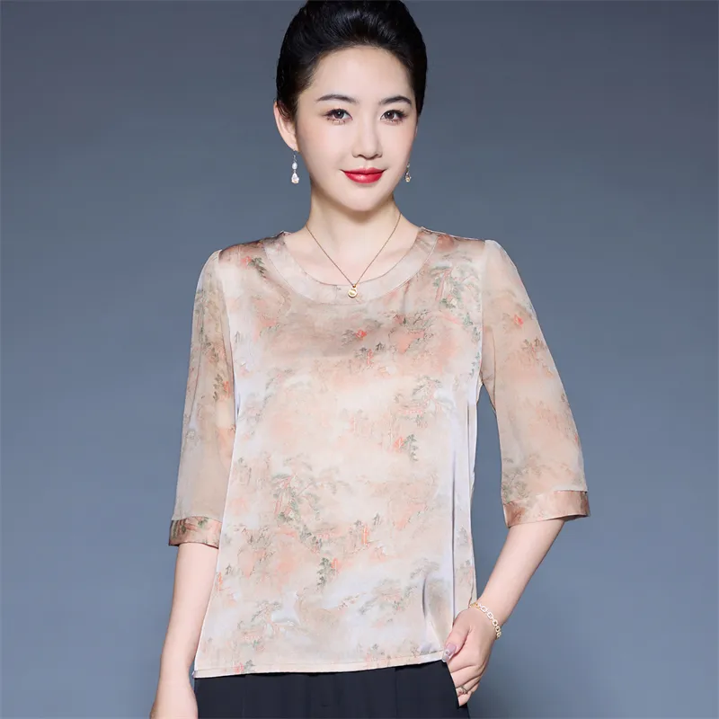 PIERRE CARDIN Chiffon Shirt Women's-5