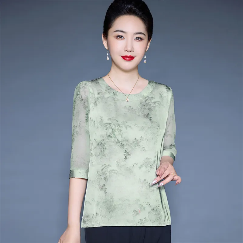 PIERRE CARDIN Chiffon Shirt Women's-10