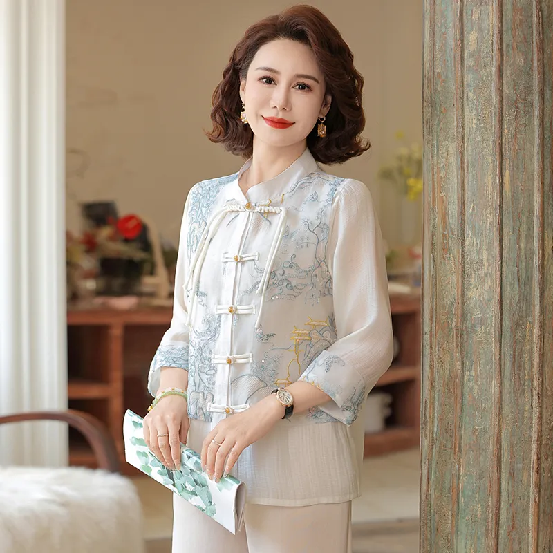 PIERRE CARDIN Chiffon Shirt Women's-6