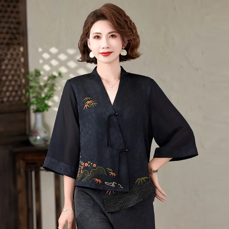 PIERRE CARDIN Chiffon Shirt Women's-6