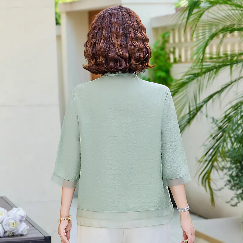 PIERRE CARDIN Chiffon Shirt Women's-4