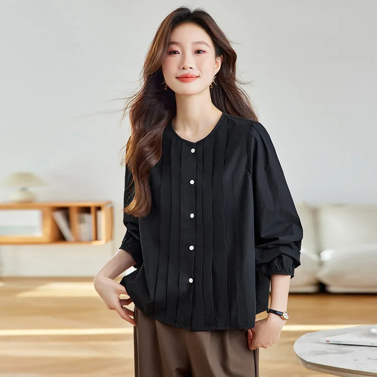 PIERRE CARDIN Babydoll Top Women's Night Black-1