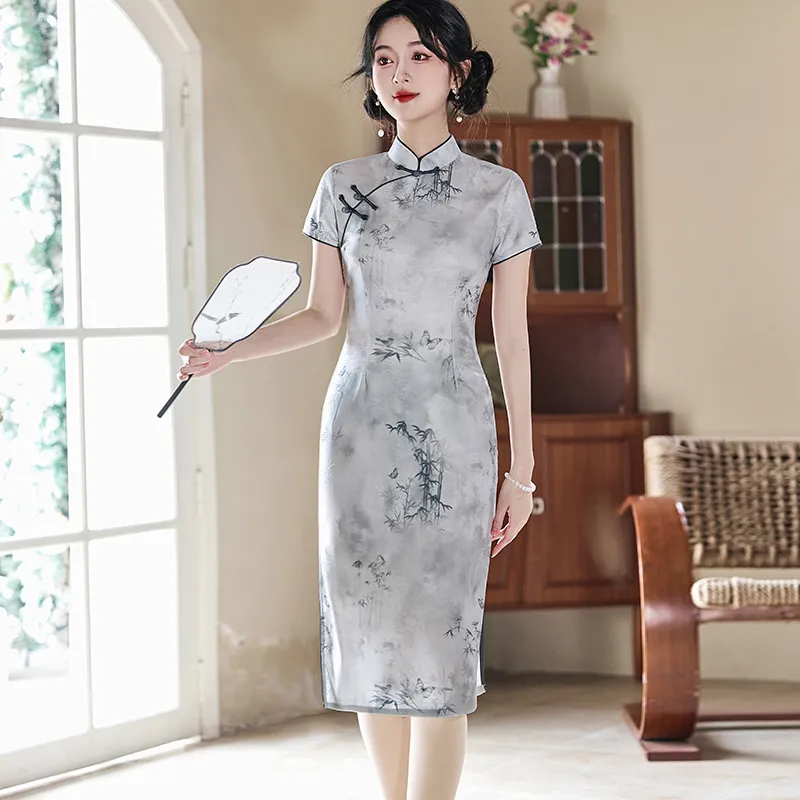 PIERRE CARDIN Short Sleeved Dress Women's Graphite-2