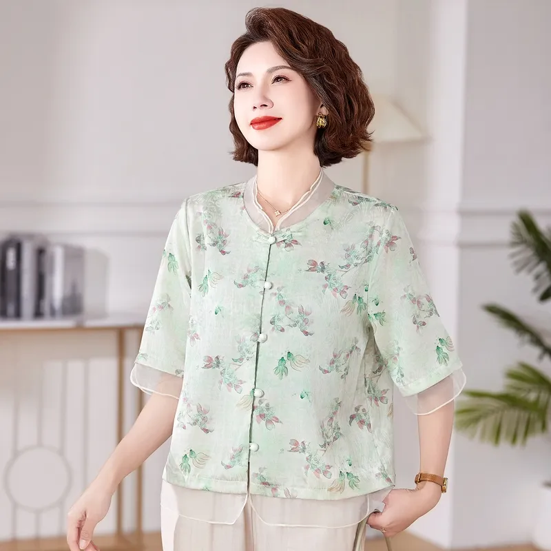 PIERRE CARDIN Chiffon Shirt Women's-7