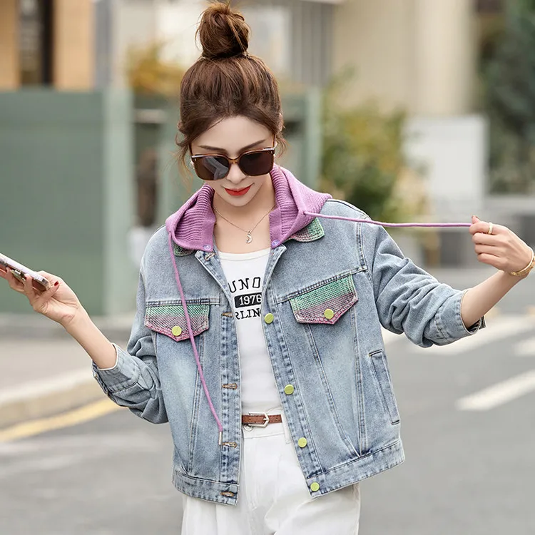 PIERRE CARDIN Denim Jacket Women's Purple-2