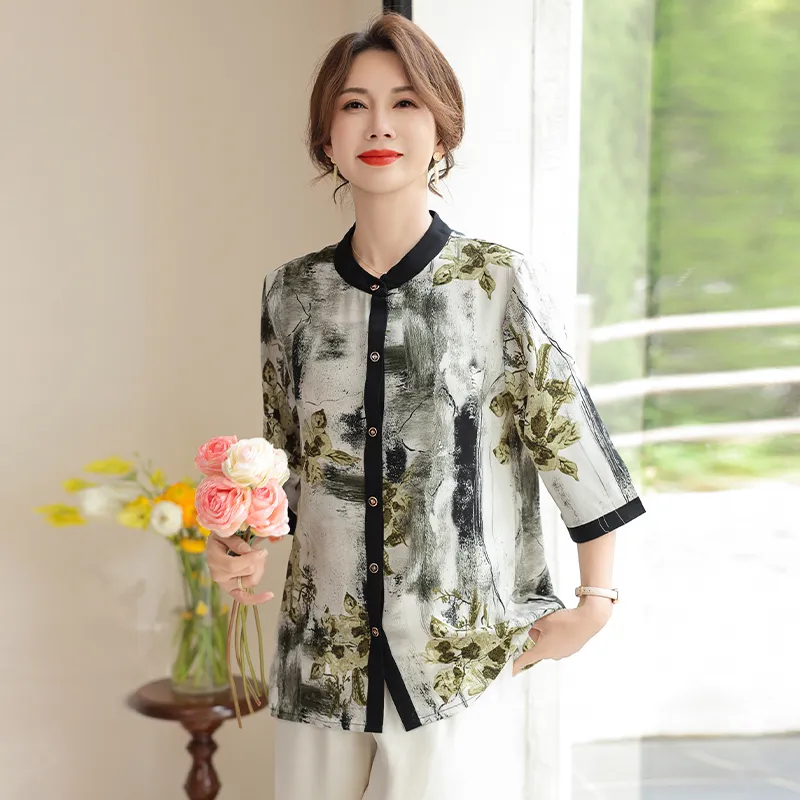 PIERRE CARDIN Chiffon Shirt Women's-3