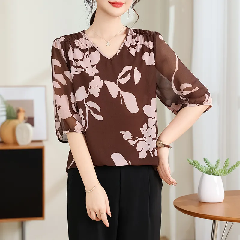 PIERRE CARDIN Chiffon Shirt Women's-4