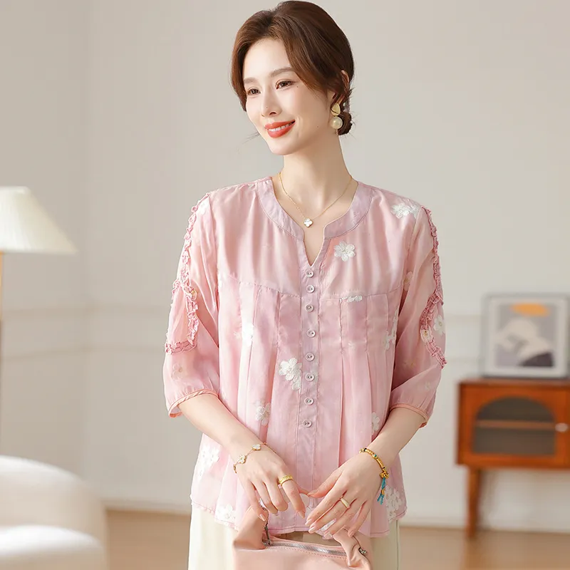 PIERRE CARDIN Chiffon Shirt Women's-1