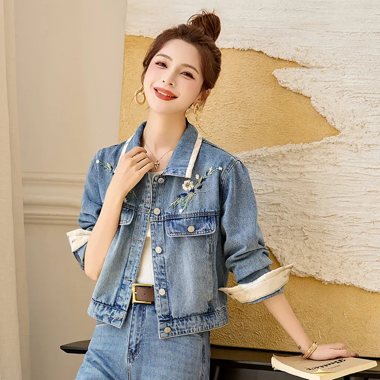 PIERRE CARDIN Denim Jacket Women's Image Color-1