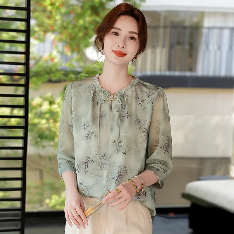 PIERRE CARDIN Chiffon Shirt Women's-7