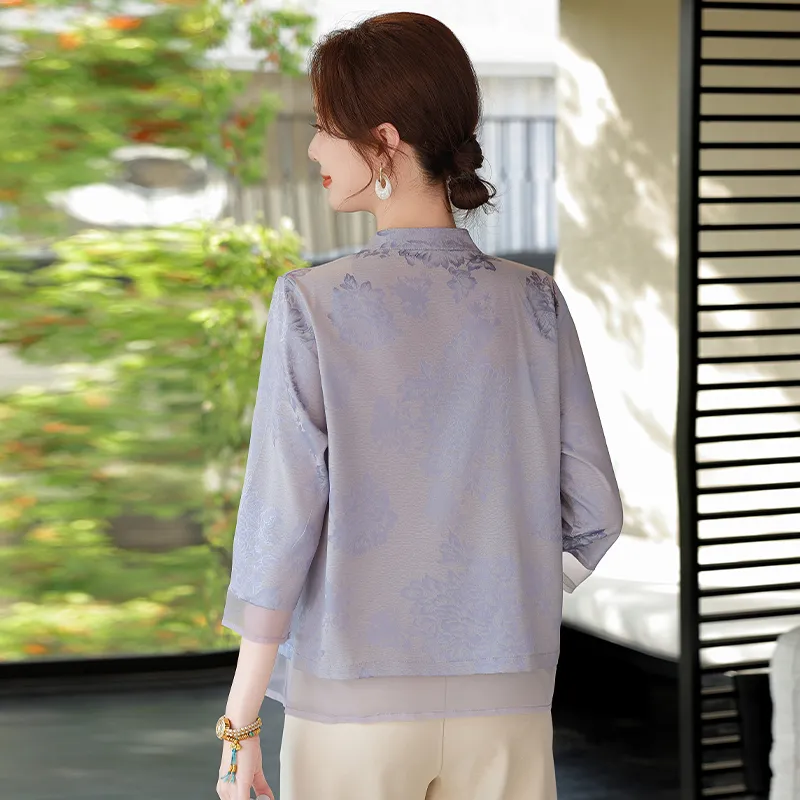 PIERRE CARDIN Chiffon Shirt Women's-8