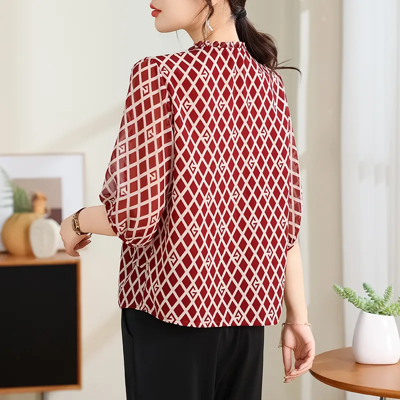 PIERRE CARDIN Chiffon Shirt Women's-4