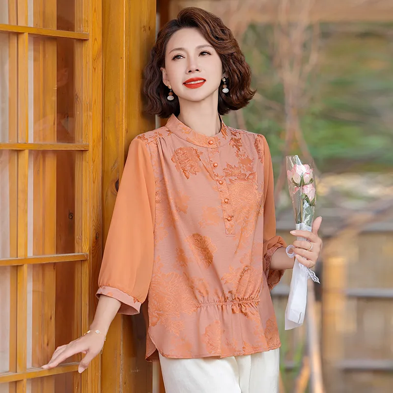 PIERRE CARDIN Chiffon Shirt Women's-4