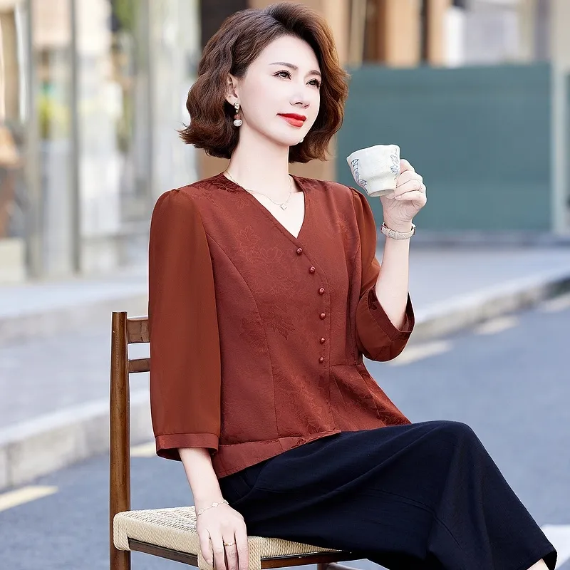 PIERRE CARDIN Chiffon Shirt Women's-8