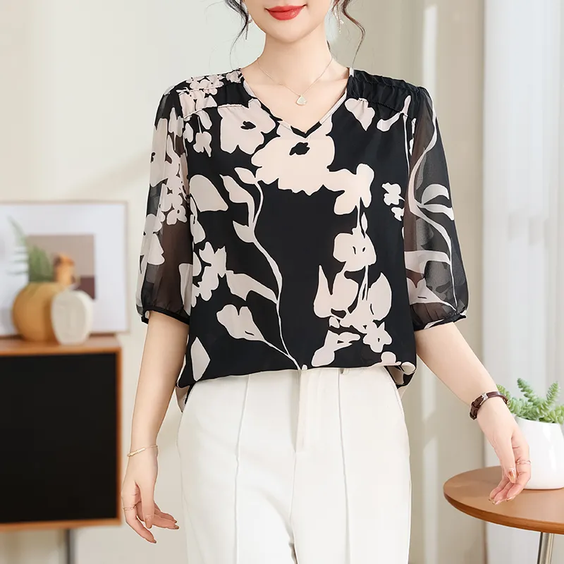 PIERRE CARDIN Chiffon Shirt Women's-2