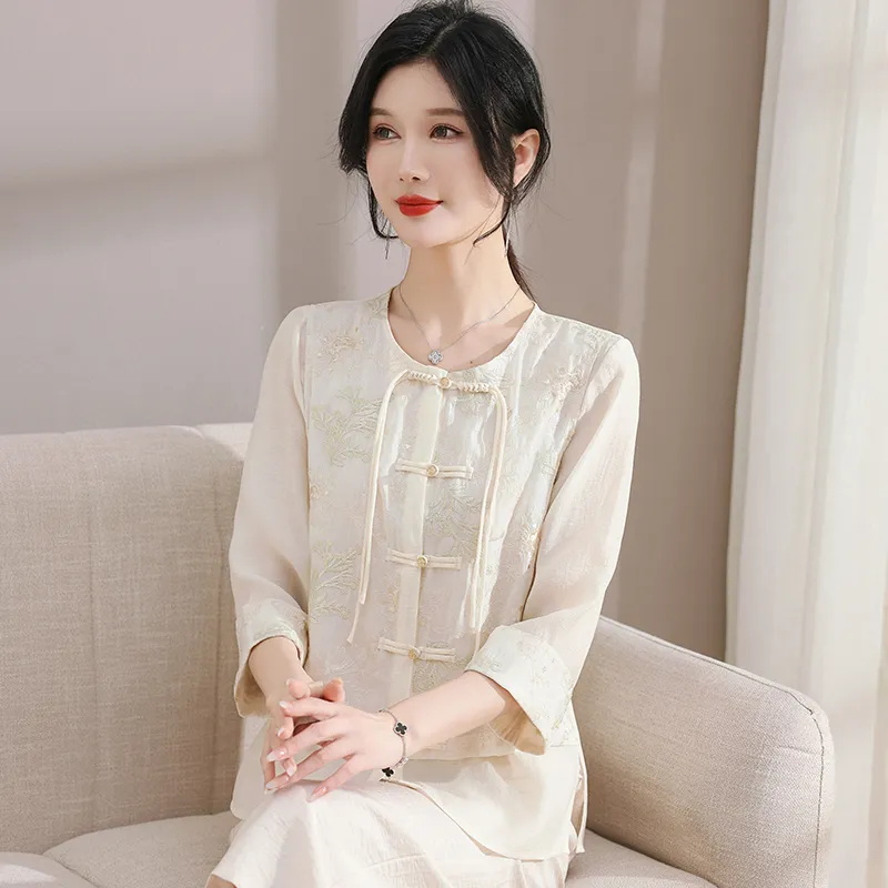 PIERRE CARDIN Chiffon Shirt Women's-8