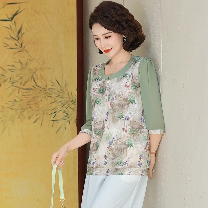 PIERRE CARDIN Chiffon Shirt Women's-3