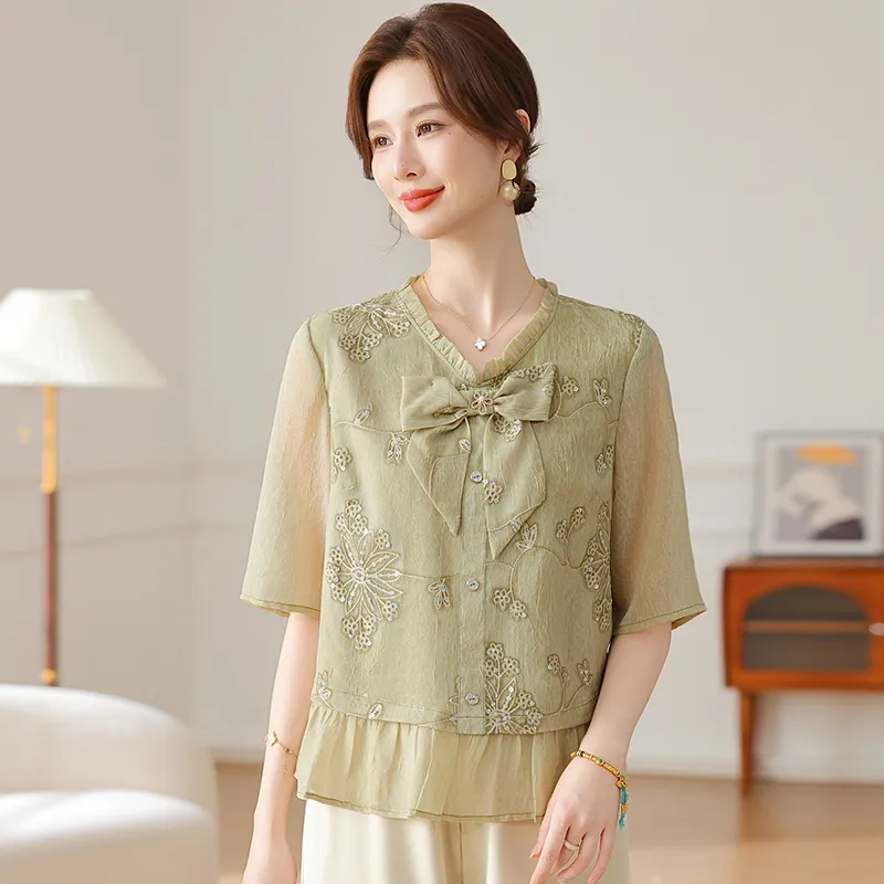 PIERRE CARDIN Chiffon Shirt Women's-1