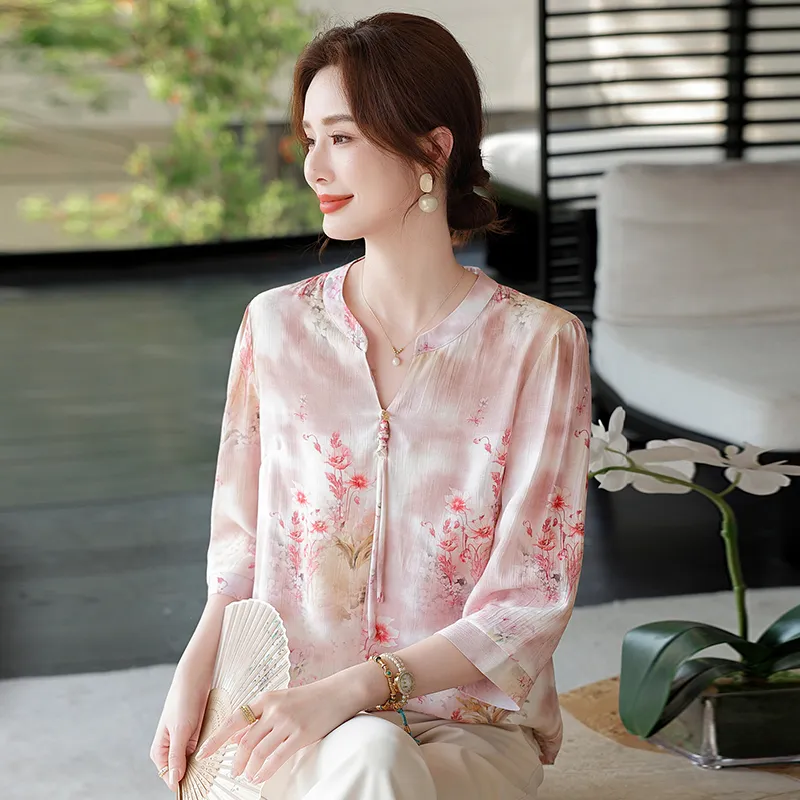 PIERRE CARDIN Chiffon Shirt Women's-4