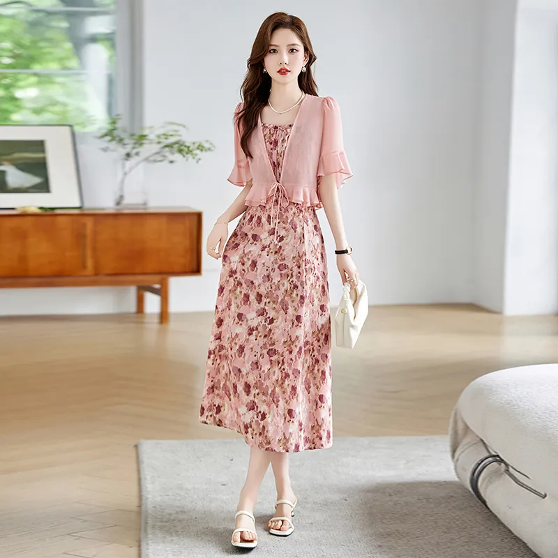 PIERRE CARDIN Skirt Set Women's Pink-2