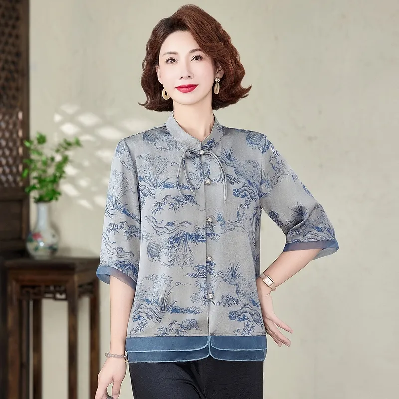 PIERRE CARDIN Chiffon Shirt Women's-10