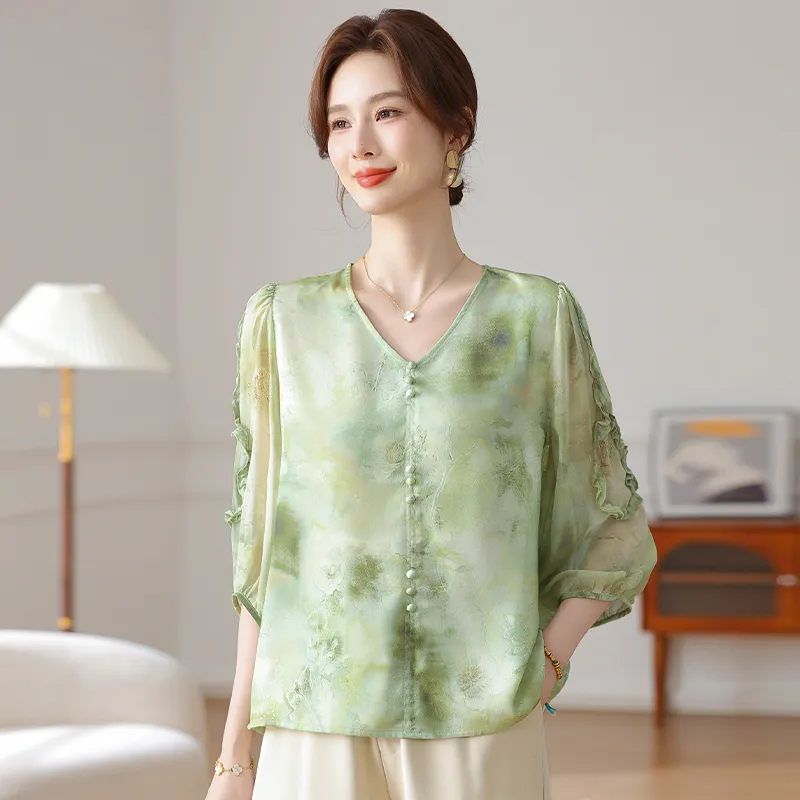 PIERRE CARDIN Chiffon Shirt Women's-3
