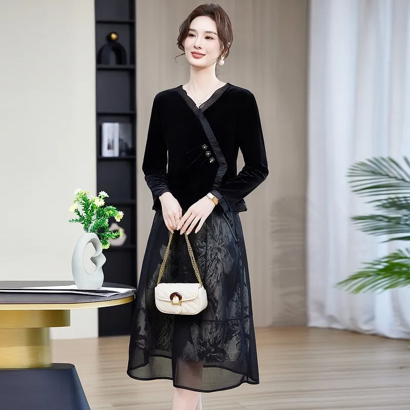 PIERRE CARDIN Skirt Set Women's Black-4