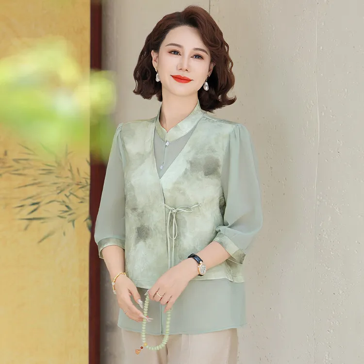 PIERRE CARDIN Chiffon Shirt Women's-1