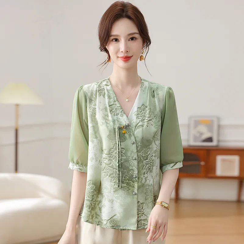 PIERRE CARDIN Chiffon Shirt Women's-5