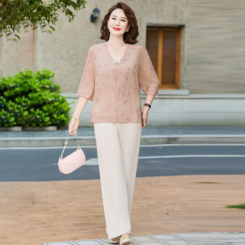 PIERRE CARDIN Chiffon Shirt Women's-2