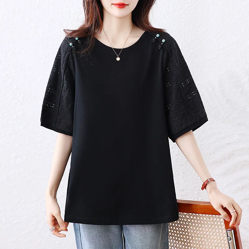 PIERRE CARDIN T Shirts Women's Black-4