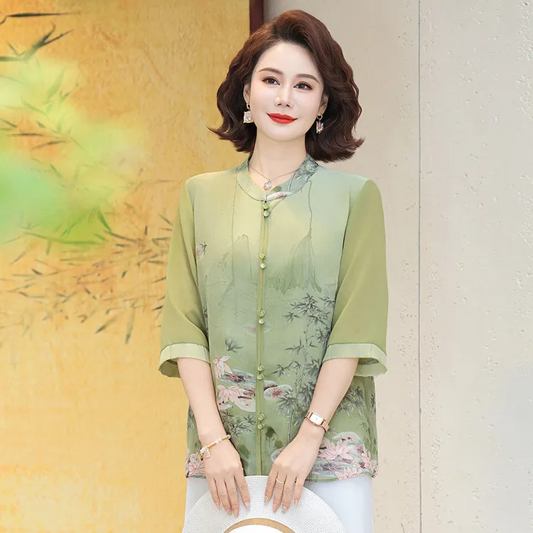 PIERRE CARDIN Chiffon Shirt Women's-7