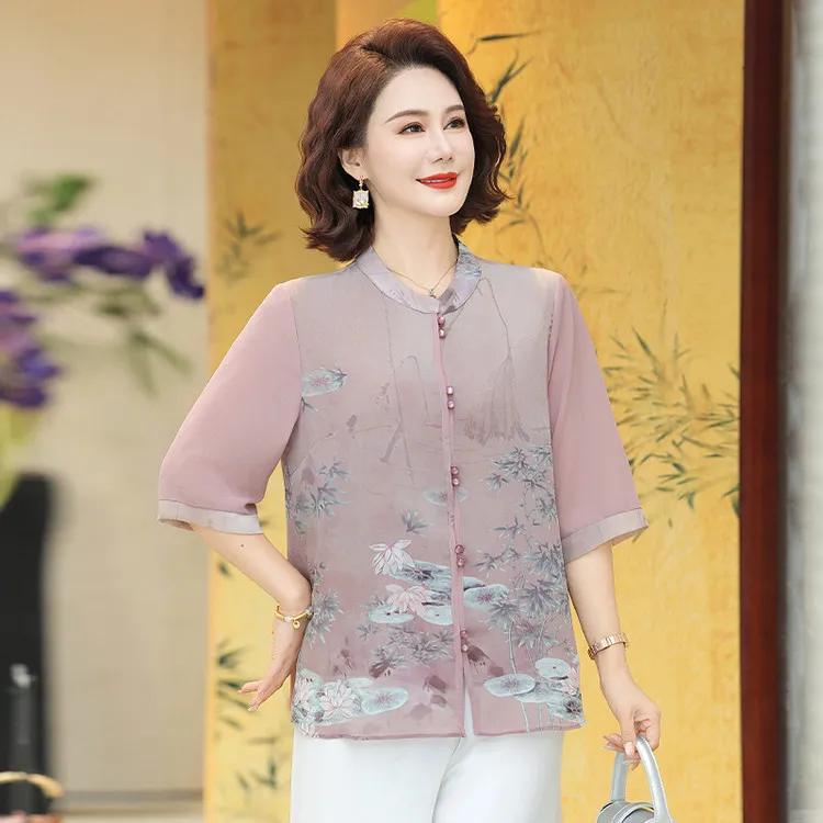 PIERRE CARDIN Chiffon Shirt Women's-4