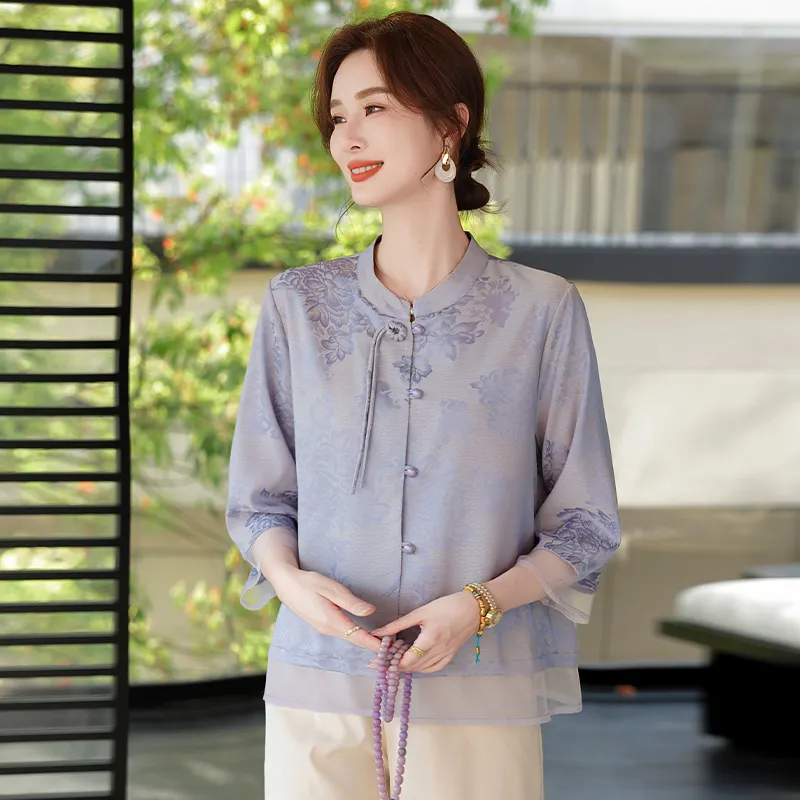 PIERRE CARDIN Chiffon Shirt Women's-9