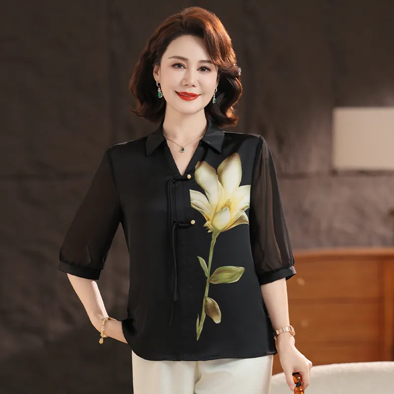 PIERRE CARDIN Chiffon Shirt Women's-2