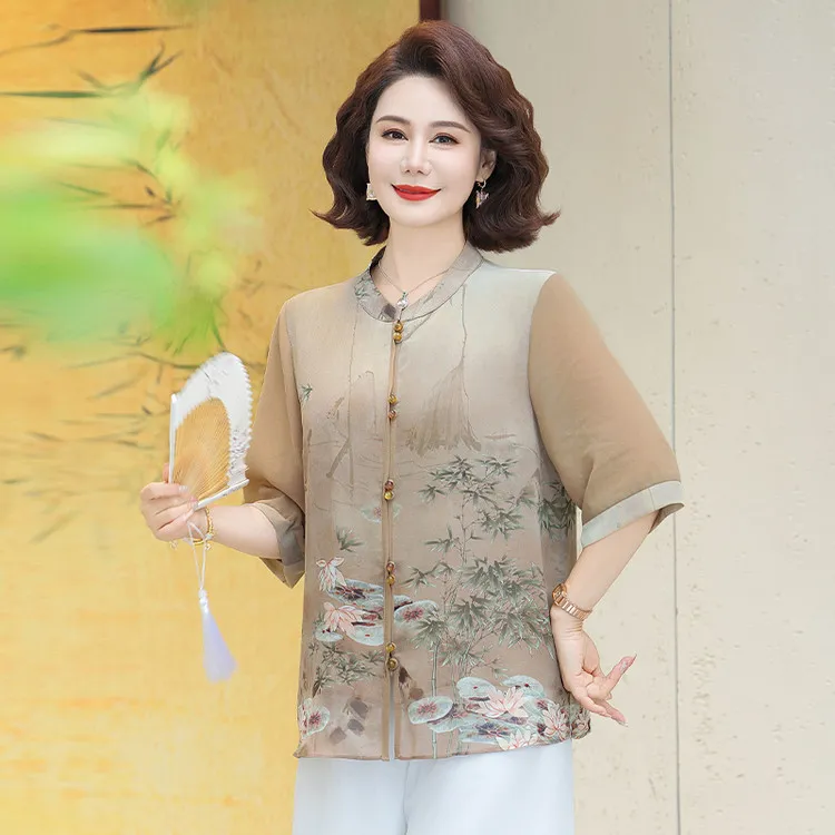 PIERRE CARDIN Chiffon Shirt Women's-12