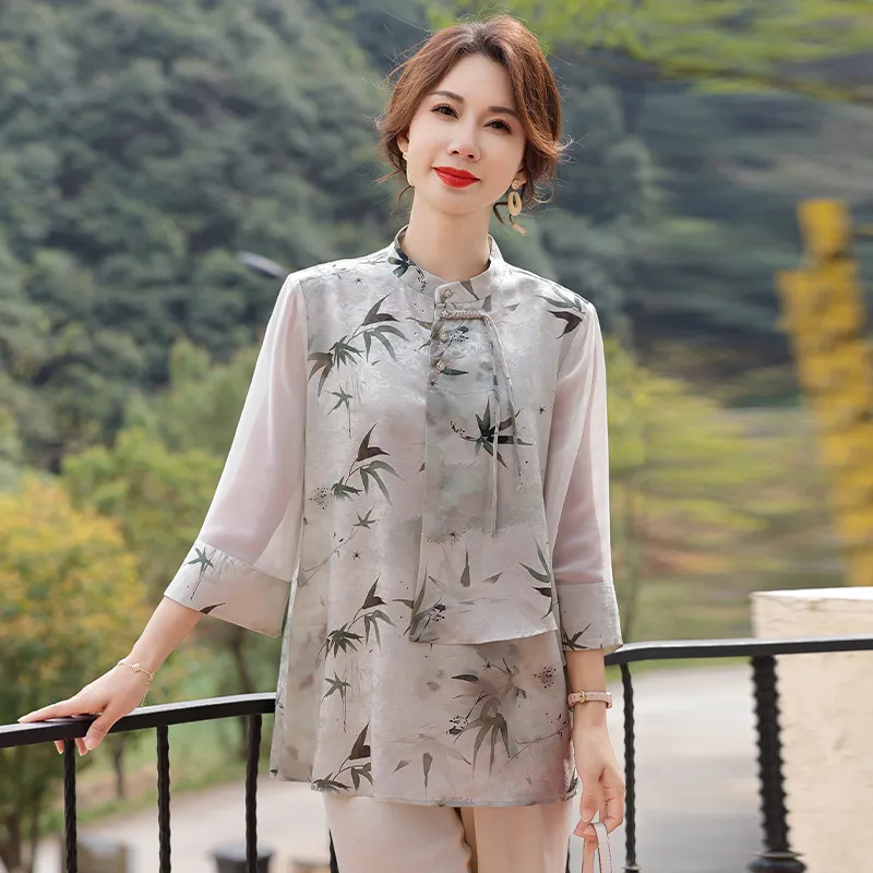 PIERRE CARDIN Chiffon Shirt Women's-3