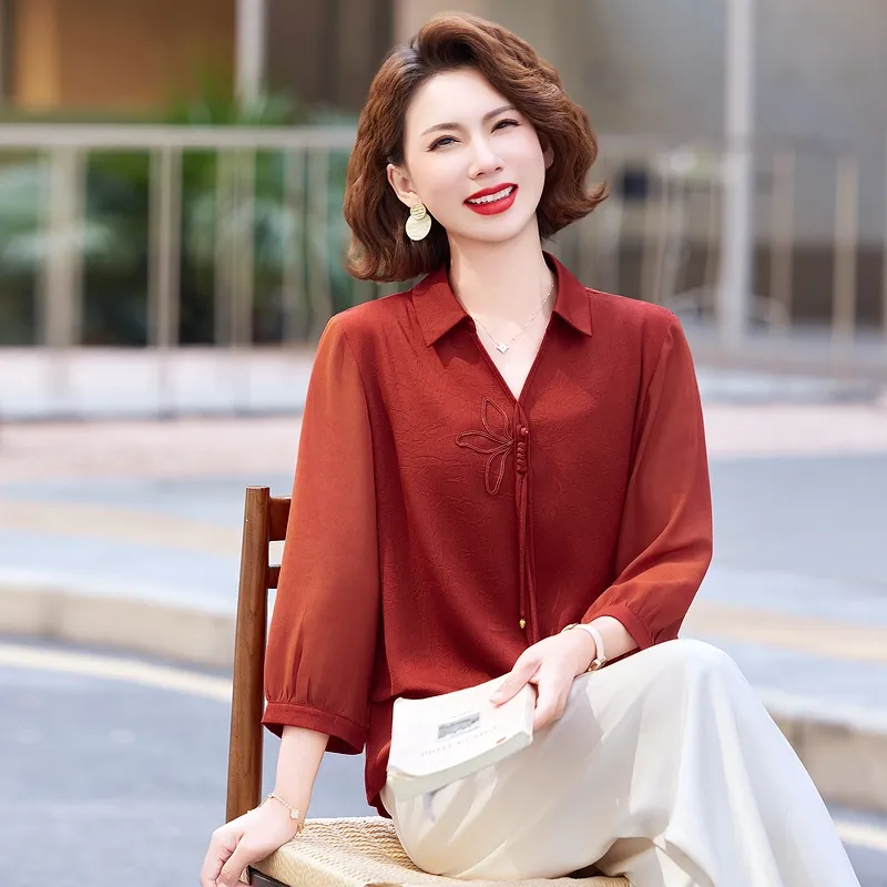 PIERRE CARDIN Chiffon Shirt Women's-3
