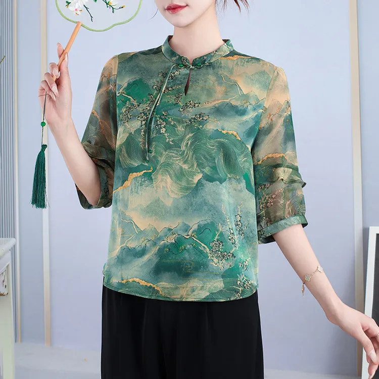 PIERRE CARDIN Chiffon Shirt Women's-2
