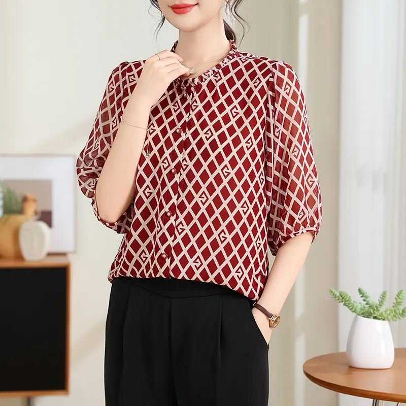 PIERRE CARDIN Chiffon Shirt Women's-5