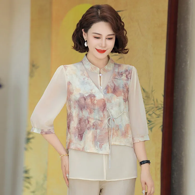 PIERRE CARDIN Chiffon Shirt Women's-9