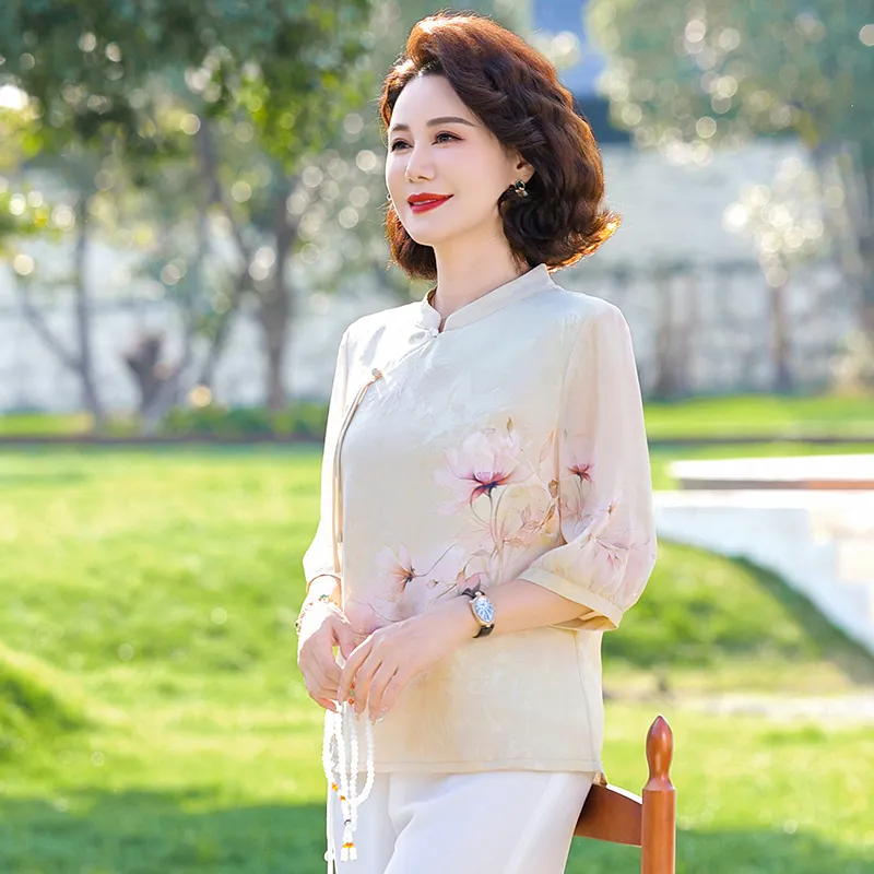PIERRE CARDIN Chiffon Shirt Women's-5