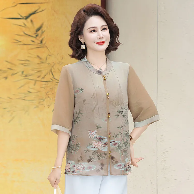 PIERRE CARDIN Chiffon Shirt Women's-13