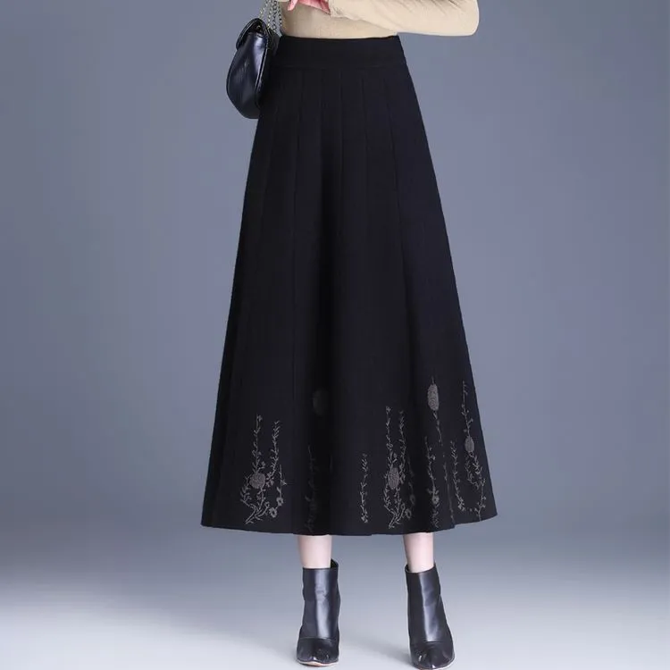 PIERRE CARDIN Knit Long Skirts Women's-3