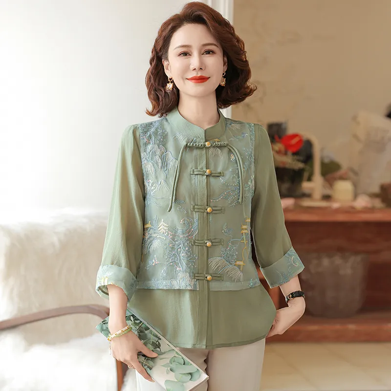 PIERRE CARDIN Chiffon Shirt Women's-3